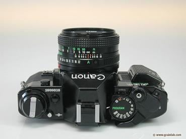 Canon AE-1 Program black mit FD 1.8/50mm