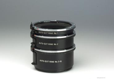 Mamiya Auto Extension Rings No.1, No.2 + No.3-S for M645