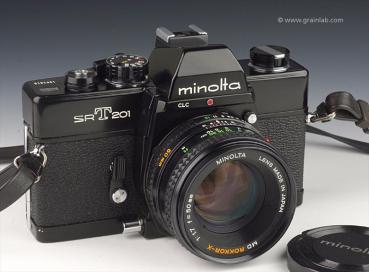 Minolta SRT-201 black + MD Rokkor-X 50mm f/1.7