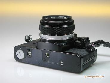 Olympus OM-10 black mit Manual Adapter und Zuiko 1.8/50mm