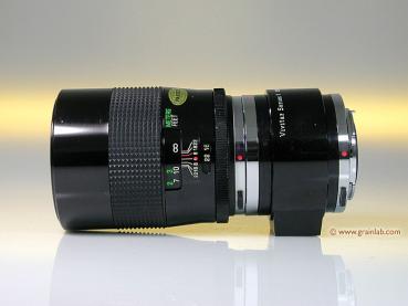 Vivitar 2.5/90mm Macro mit Macro Adapter für Olympus OM