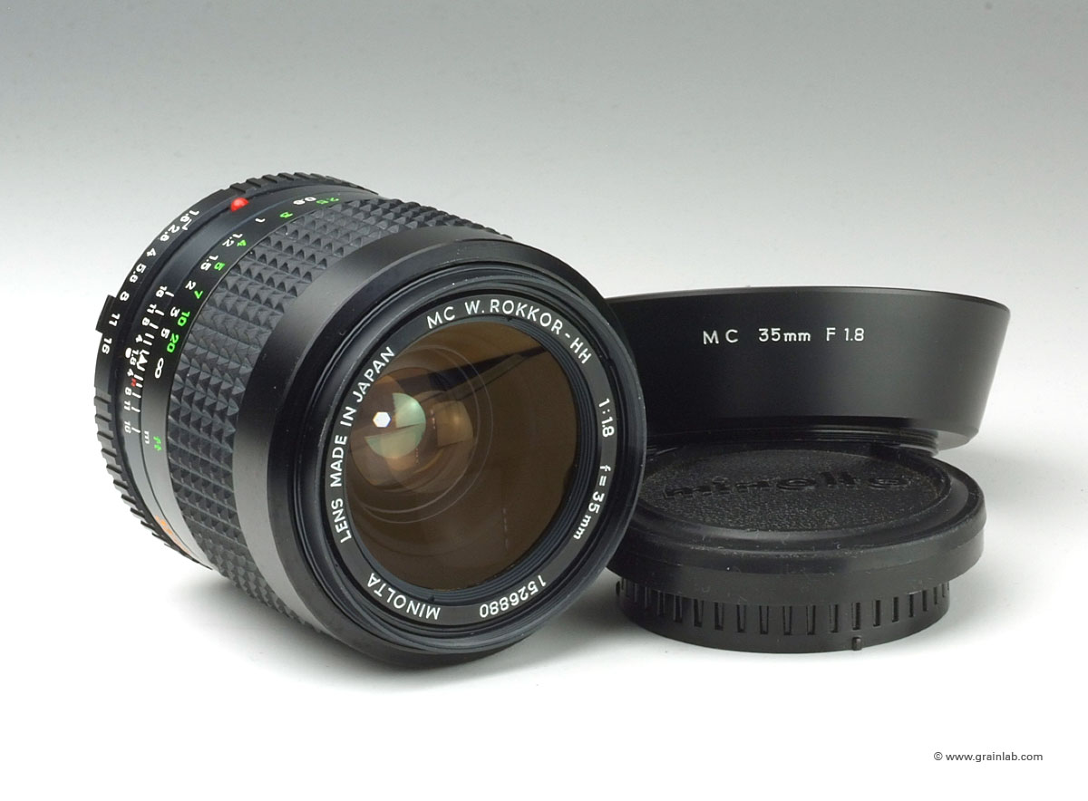 Minolta MC W.Rokkor-HH 35mm f/1.8 for sale - Grainlab