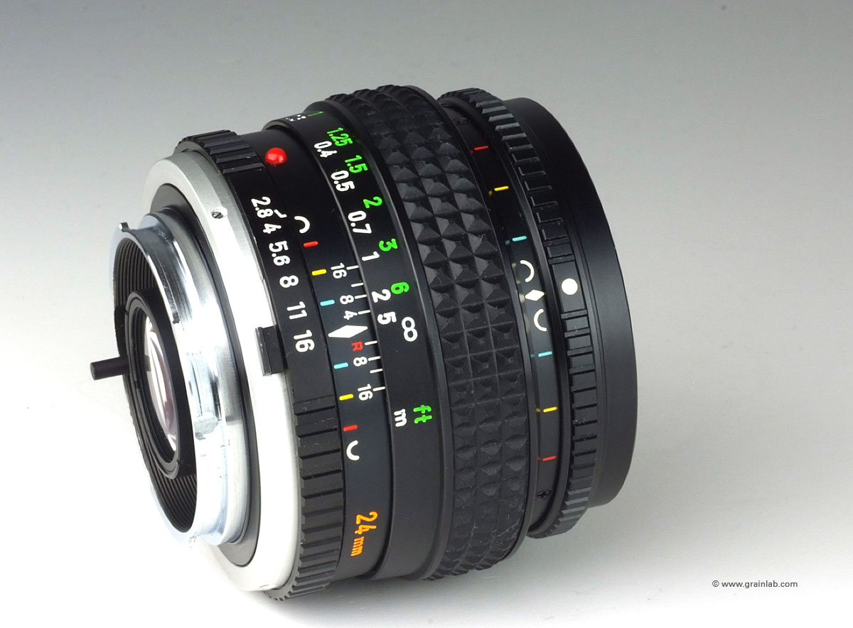 限定品即納【美品】MINOLTA MC VFC ROKKOR 24mm f2.8 希少品 レンズ(単焦点)