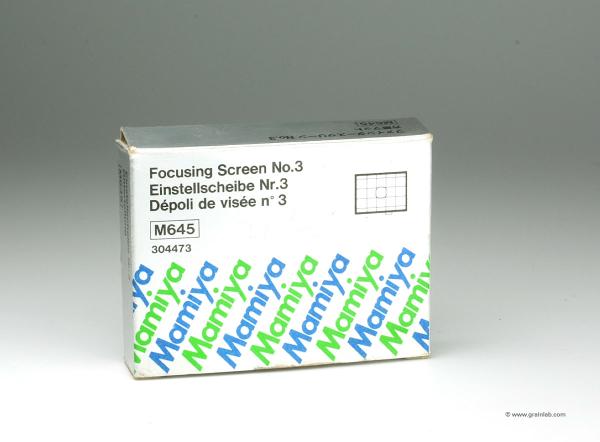 Mamiya M645 Focusing Screen  No.3 Checker