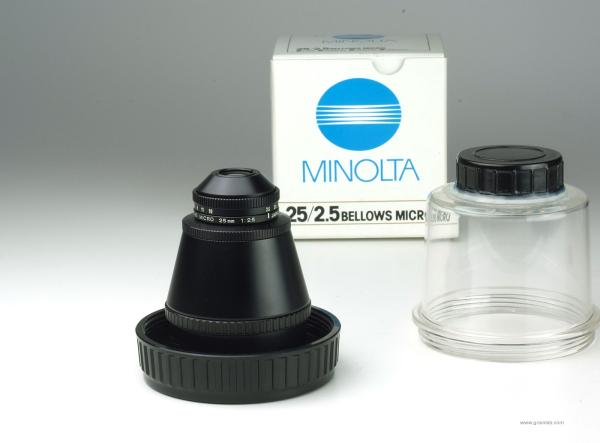 Minolta Bellows Micro 25mm f/2.5 + M-2 Adapter