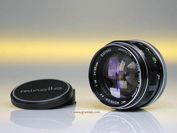 Minolta MC Rokkor-PF 1.4/58mm